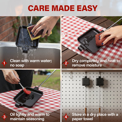 Cast Iron Pie Irons & Campfire Pie Makers | Camping Sandwich Makers